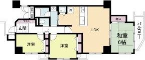 日宝ロイヤルハイツ桑津の間取り画像