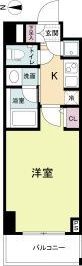 QCフラット北堀江の間取り画像