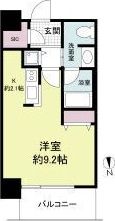 クロスレジデンス大阪新町（旧ベルファース大阪新町）の間取り画像