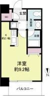 クロスレジデンス大阪新町（旧ベルファース大阪新町）の間取り画像