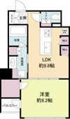 RIDGE北堀江(旧ルクレ北堀江)の間取り画像