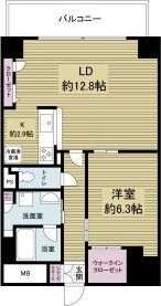 グランルージュ谷町六丁目の間取り画像
