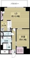 グランルージュ谷町六丁目の間取り画像