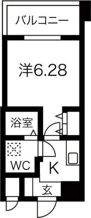 ニューシティアパートメンツ西天満の間取り画像