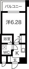 ニューシティアパートメンツ西天満の間取り画像