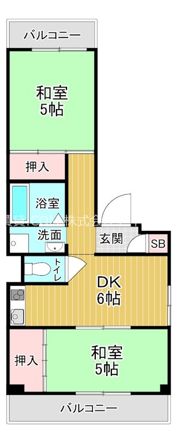 サカエマンションの間取り画像