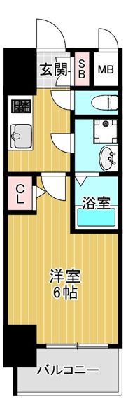 ファーストフィオーレ京橋ノワールの間取り画像