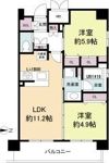 セレニテ心斎橋グランデの間取り画像