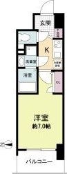 セレニテ心斎橋グランデの間取り画像