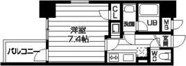 レジディア京町堀の間取り画像