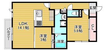 Clashist新森の間取り画像