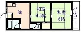 西田マンションの間取り画像