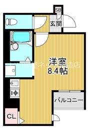 クレール上本町の間取り画像