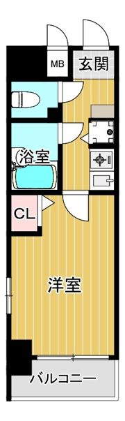 リーガル西天満の間取り画像