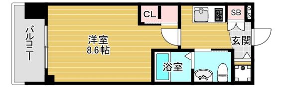 エステムプラザ梅田・中崎町IIIツインマークスノースレジデンの間取り画像