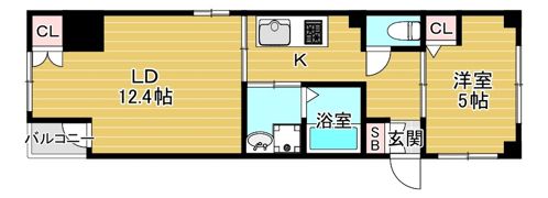 Grove梅田東の間取り画像