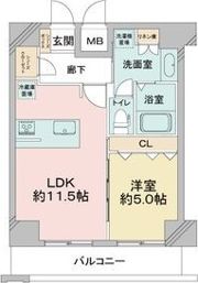 Dimus新大阪の間取り画像