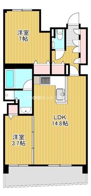 ロイヤルパークス桃坂の間取り画像
