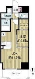 セレニテ堺筋本町リアンの間取り画像