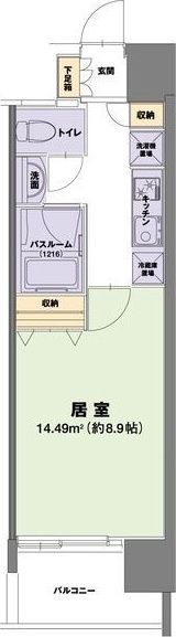 アーバンエース夕陽丘パルの間取り画像