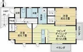 天王寺区空堀町住宅の間取り画像