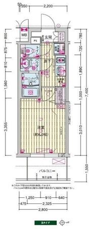 プレサンス深江橋ラヴィゲートの間取り画像