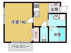 パレス蒲生の間取り画像