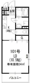 クリエオーレ八雲西町の間取り画像