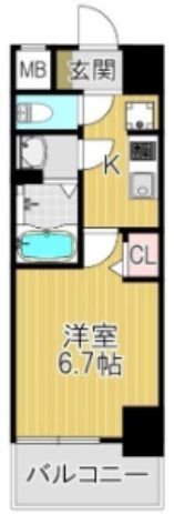 リフレス天王寺国分町の間取り画像