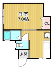 筆ヶ崎マンションの間取り画像