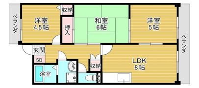 クレアシオン南森町の間取り画像