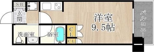 CITY SPIRE難波WESTの間取り画像