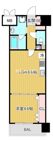 パトリス城東中央の間取り画像