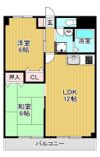 鶴見緑地道端マンションの間取り画像