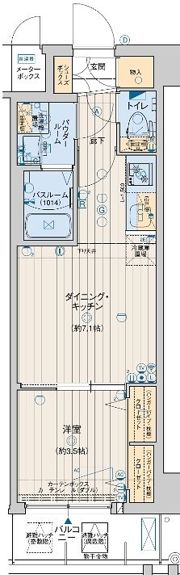 レオンコンフォート天王寺東の間取り画像