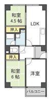 レジデンストーアの間取り画像