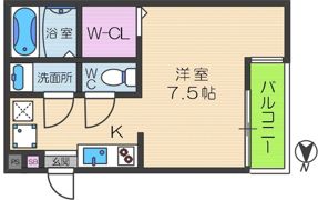 CASA南巽WESTの間取り画像
