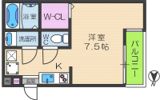 CASA南巽WESTの間取り画像