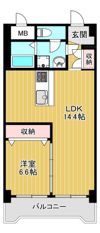 おおきに大阪天満サニーアパートメントの間取り画像