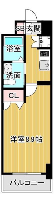 ルクレ京橋の間取り画像