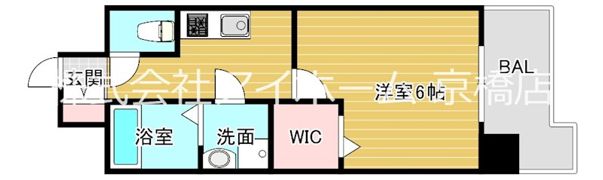 レジュールアッシュ京橋の間取り画像