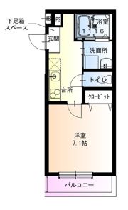 フジパレス長吉長原西III番館の間取り画像