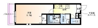 フジパレス長吉長原西I番館の間取り画像