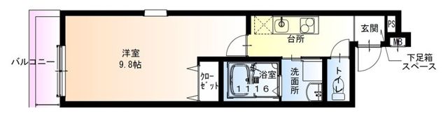 フジパレス長吉長原西I番館の間取り画像
