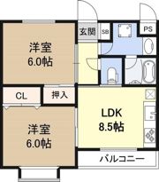 ロワゾーブルー平野の間取り画像