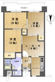 クレストコートの間取り画像