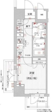 エグゼ天王寺IIの間取り画像