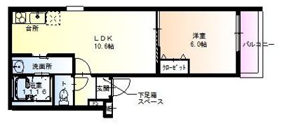 フジパレス牧野V番館の間取り画像