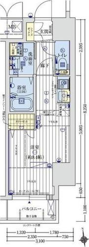 アクアラフォレ豊中の間取り画像