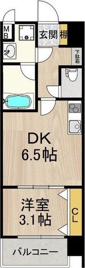 スプランディッド難波SOUTHの間取り画像